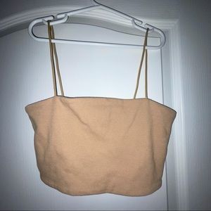 Tan Crop Top